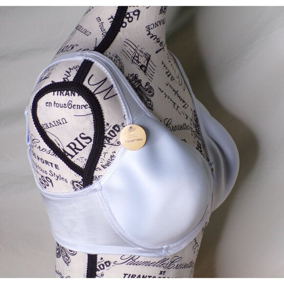 🆕WACOAL Basic Beauty Seamless Spacer Underwire T-Shirt Bra 34DDD Blue #853192 - Picture 4 of 6